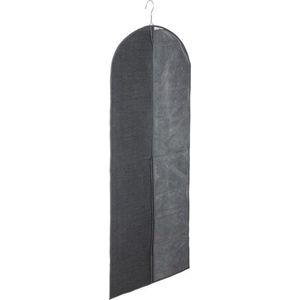 Kleding/beschermhoes linnen grijs 130 cm - Kledingzak