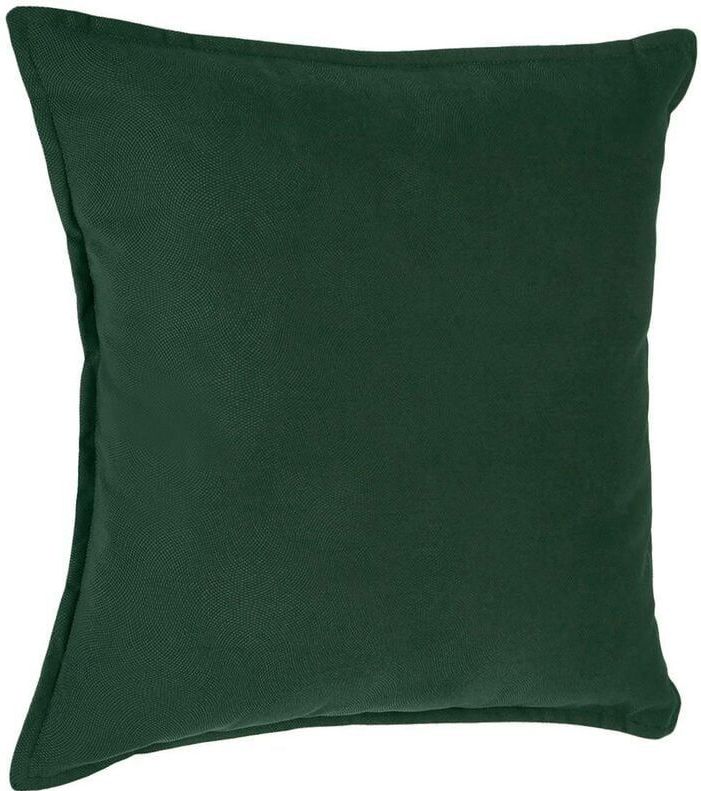 Atmosphera Bank/sierkussens huiskamer Sophia - 45 x 45 cm - donkergroen - polyester - met rits