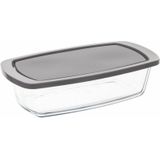 5Five Ovenschaal met deksel - borosilicaat glas - rechthoek - 1.8 Liter - 27 x 14 x 7,3 cm