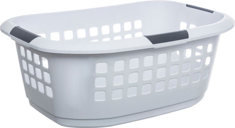 5Five Wasmand extra groot - wit - kunststof - 51 liter - 67 x 47 x 27 cm