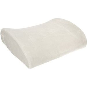 Rugkussen stoel - bruin - B33 x H10 cm - bureaustoel/autostoel - stoelkussen