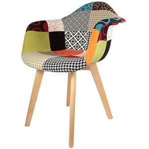 The Home Deco Factory Fauteuil, polyester, meerkleurig, eenheidsmaat.