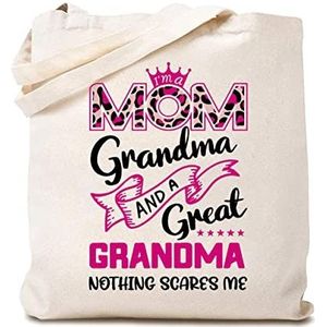 942 Canvas Tote Bag I'M A Mom Oma Moederdag Geschenken Strand Reistas Herbruikbare Crossbody Tas Voor Vrouwen Casual Womens Tote Bag, Voor Bruiloft, Kerstmis, Canvas draagtas 535, 38x41cm