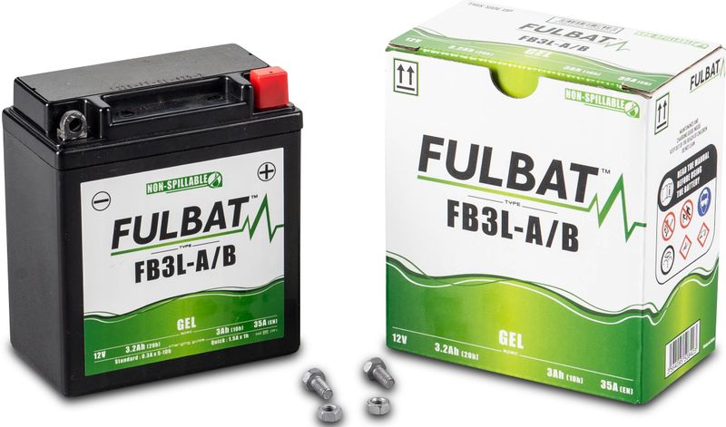 Fulbat Accu - YTX9-BS Gel - 12V - 8Ah - Onderhoudsvrij