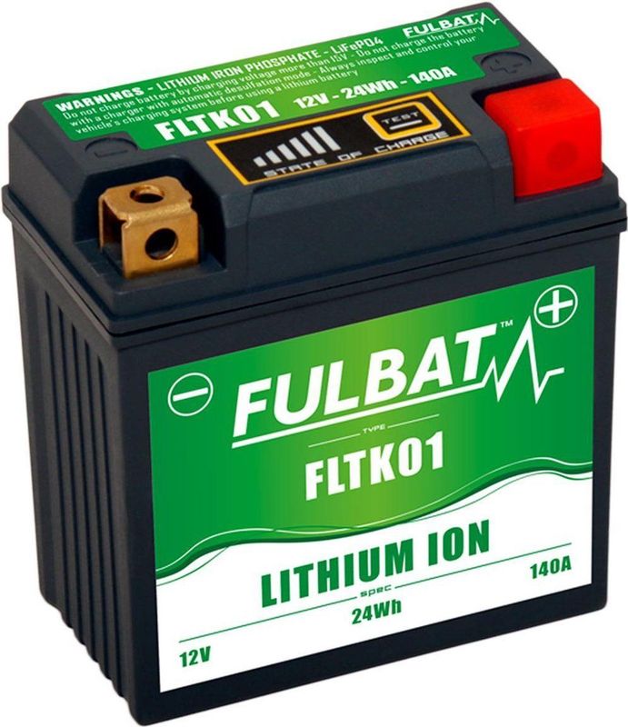 Fulbat - FLTK01 - Lithium-Ion Accu - 12V - 2Ah - Onderhoudsvrij