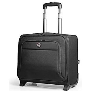 Port essentiële Business Trolley, 15,6 inch mono laptop compartiment clamshell trolley met 10'' tablet compartiment
