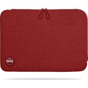 Port Designs Torino II - Laptophoes - 13 tot 14 inch - Katoen - Neopreen - Rood