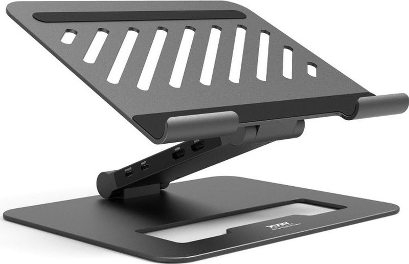 Port Designs - 901108DOCK - Docking Station - Zwart - USB-C, 7 Havens, Dubbele 4K Videoweergave, 85W Stroomlevering