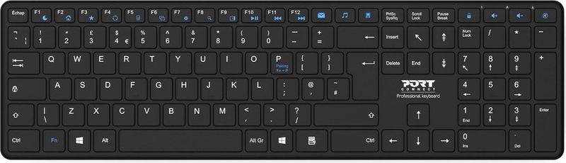 Port Designs - Office Pro - Toetsenbord - Zwart - Draadloos - Bluetooth