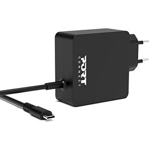 Port Connect Universele voeding voor pc, USB-C, 45 W, compatibel met Macbook. PC, tablets en smartphone, zwart