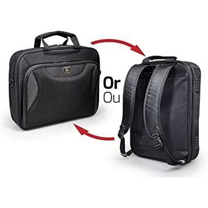 Manhattan Combo laptoptas, omvormbaar, 35,6 cm (14 inch), zwart