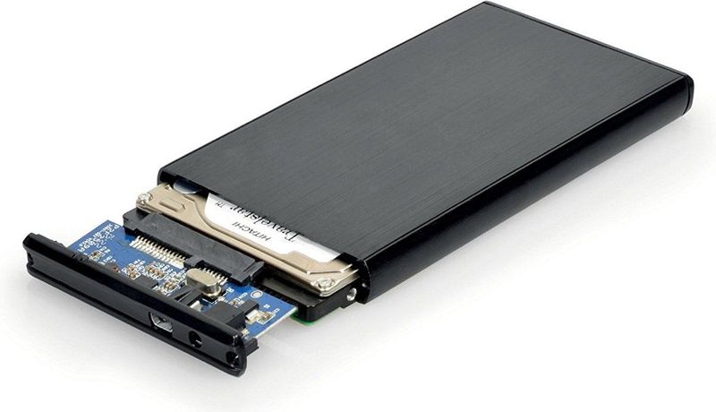 Port Designs - HDD-behuizing - Zwart - Aluminium - USB 3.0