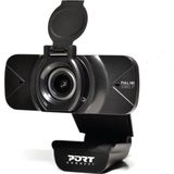Port Designs - Connect - Webcam - Zwart - 2 Mpx, Full HD 1080P, USB-A en USB-C