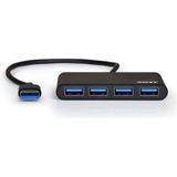 Port Designs - USB 3.0 Hub - Grijs - 4 Poorten - Hoge Snelheid