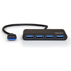 Port Designs - USB 3.0 Hub - Grijs - 4 Poorten - Hoge Snelheid
