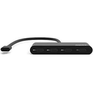 Connect Hub USB type C – 3 x USB-C 3.1 + 1 x laadaansluiting – snelheid 5 Gbit/s PD 100 W
