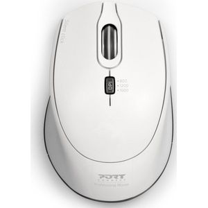 Port Designs - 900714 - Draadloze Muis - Wit - Ergonomisch Ontwerp