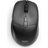 Port Connect - Draadloze Muis - Oplaadbaar - Zwart - Bluetooth®