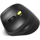 Port Designs - 910008 - Muis - Zwart - Linkshandig - Oplaadbaar - RF & Bluetooth