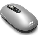 Port Designs - Pure Mac - Draadloze Muis - Grijs - Bluetooth - Oplaadbaar via USB-C