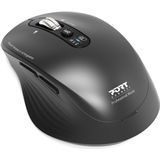 Port Designs - Business Mouse Recha Bth Combo Pro Typec - Draadloze Muis - Zwart - 3200 DPI, Ergonomisch, Oplaadbaar