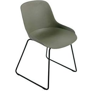 Geïnstalleerde dehors stoel van Essenciel la déco, legering van polypropyleenstaal, kaki, 47 cm x 53 cm x 75,5 cm, 1 stuk