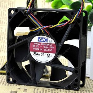 Koelventilator voor AVC DL08025R12U 12V 0.5A 8025 8CM Gale volume PWM 4-Wire speed regulation CPU Ventilator