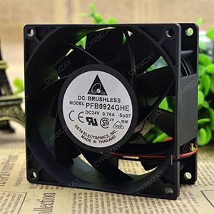 Koelventilator voor Delta PFB0924GHE 24V 0.76A 9238 9CM 2-Wire ABB ACS510 / 550 Koelventilator