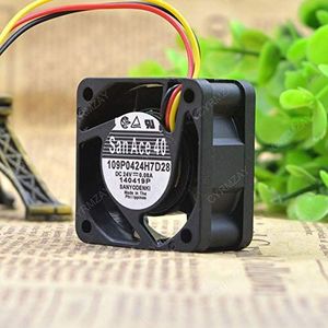 Koelventilator voor San Ace 40 109P0424H7D28 24V 0.08A 3-Wire 4015 4CM quiet Koelventilator