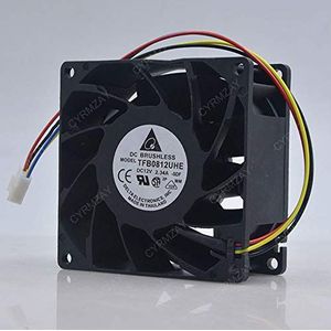 Koelventilator voor Delta 12V 2.34A 8038 4-Wire PWM temperature control server violent Koelventilator TFB0812UHE