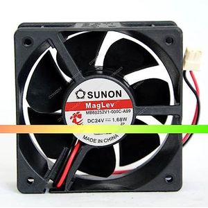 Koelventilator voor SUNON MB60252V1-000C-A99 24V 2-Wire 6025 6CM cooling magnetic bearing Ventilator