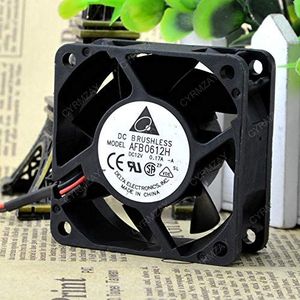 Koelventilator voor Delta AFB0612H DC12V 0.17A 2-Wire 6cm 6025 Koelventilator
