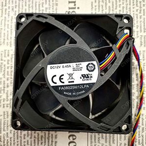 Koelventilator voor FA08025M12LPA 12V 0.45A 8cm 8025 4-Wire Koelventilator