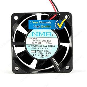 Koelventilator voor NMB 2410ML-04W-B50 12V 0.26A 2-Wire 6025 6CM Koelventilator