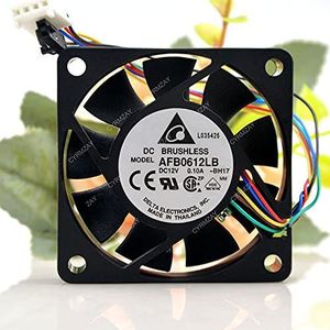 Koelventilator voor Delta AFB0612LB 12V 0.10A 6CM 6015 ultra-quiet 4-Wire PWM Koelventilator