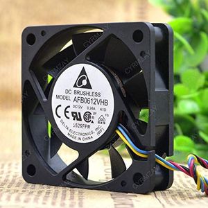 Koelventilator voor Delta AFB0612VHB 12V 0.24A 6CM 6015 4-Wire PWM Koelventilator