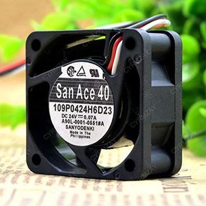 Koelventilator voor San Ace 40 109P0424H6D23 24V 0.07A A90L-0001-0551# A 3-Wire 4CM Koelventilator