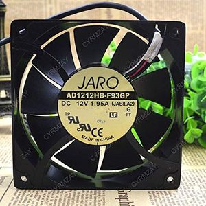 CYRMZAY Koelventilator voor 120mm 38mm AD1212HB-F93GP 12V 200CFM PC Koelventilator 3pin Metal 4 Screws Ball Bg