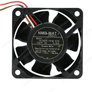CYRMZAY Koelventilator voor NMB 2410SB-04W-B75 12V 0.26A 60 * 60 * 25MM 6MC 4 Lines drum washing machine Koelventilator