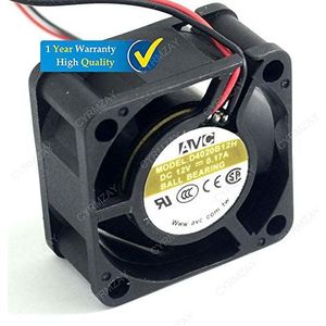 CYRMZAY Koelventilator voor AVC D4020B12H 4020 4cm 40mm 0.17A 2 pin DC 12V case silent Koelventilator quiet