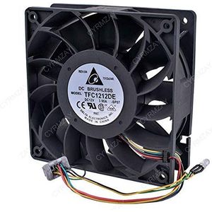 CYRMZAY Koelventilator voor Delta TFC1212DE SP07 12V 3.9A 12038 120mm 12cm PWM Koelventilator