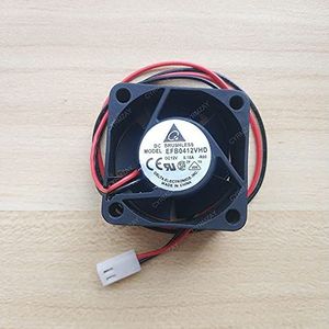CYRMZAY Koelventilator voor Delta EFB0412VHD 4020 4cm 40mm DC 12V 0.18A 2-pin 1U case axial Koelventilator
