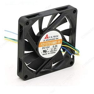 CYRMZAY Koelventilator voor Y.S.TECH FD127010MB-H 7010 70mm 7cm 12V 0.2A PWM computer cpu pc Koelventilator