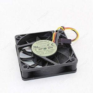 CYRMZAY Koelventilator voor EVERFLLOW R126015BH 12V 0.30A 60 * 60 * 15MM 6CM 3Pin Koelventilator
