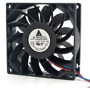 CYRMZAY Koelventilator voor DELTA FFB0912SH 90 * 90 * 25MM 9CM 12V 1.04A 3Pin Koelventilator