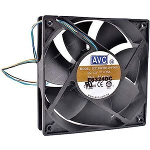 CYRMZAY Koelventilator voor AVC 120 * 120 * 25MM 12CM DS12025B12HP005 12V 0.75A 4Pin Koelventilator