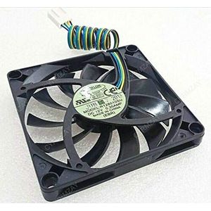 CYRMZAY Koelventilator voor EVERFLOW R128010SU 12V 0.35A 8CM 80 * 80 * 10MM 4Pin Koelventilator