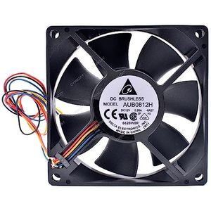 CYRMZAY Koelventilator voor DELTA AUB0812H 12V 0.26A 80 * 80 * 25MM 8CM 4Pin Koelventilator