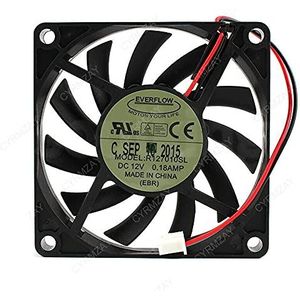 CYRMZAY Koelventilator voor EVERFLOW R127010SL 12V 0.18A 70 * 70 * 10MM 7CM 2Pin Koelventilator