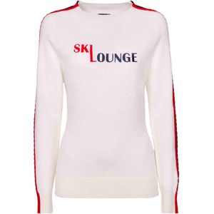 Duvillard - Peggie White - Dames Trui - Wit - Van Merinowol